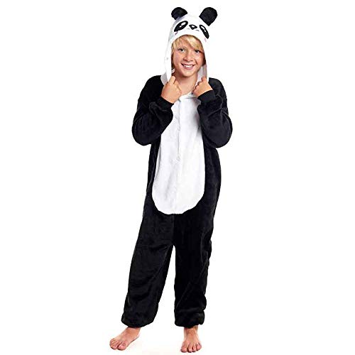 Pijamas Enteros de Animales Niñas y Niños Unisex【Tallas Infantiles 3 a 12 años】 Disfraz Oso Panda Mono Enterizo Carnaval Fiestas【Talla 3-4 años】