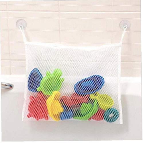 PiniceCore 1pcs De Malla Basket Baby Kids Bañera Juguete De Red Portaobjetos Plegable Bolso Colgante Organizador para Baño