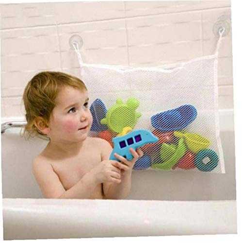 PiniceCore 1pcs De Malla Basket Baby Kids Bañera Juguete De Red Portaobjetos Plegable Bolso Colgante Organizador para Baño