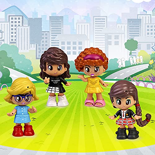 Pinypon - El Mundo de Clodett, Pack 4 figuras, personajes de los videos: Janette, Catalina, Hortensia y Clodett, juguete para crear las historias de los videos del canal de YouTube, FAMOSA (700016941)