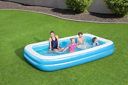 Piscina Familiar Bestway 54150 - Piscina Inflable - 305 x 183 x 46 cm - Paredes Laterales Extra Anchas - 3+