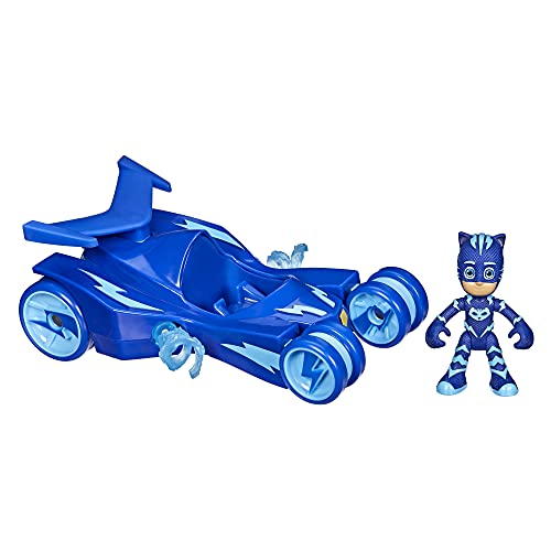 PJ Masks Deluxe Vehículo Preescolar, Juguete de Gato con Figura de acción Catboy para niños a Partir de 3 años (Hasbro F21355X1)