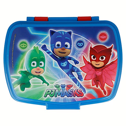 | Pj Masks | Sandwichera Para Niños Decorada - Fiambrera Infantil | Caja Para El Almuerzo Y Porta Merienda Para Colegio - Lonchera