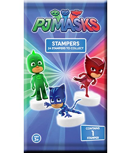 PJ Masks- Stempel mit Sello con Figura 3D, Color carbón (Joy Toy AG 50050)