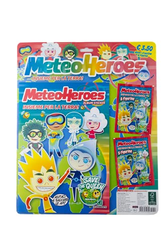 PLAY AROUND MeteoHeroes Hyper Box, Thermo y HyperMeteo Band Rojo con álbum de Las Figuras (8052575180153)