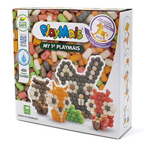 PlayMais BASIC Mi primer Juego de Construcción Bosque I Para niñas y niños a partir de 3 años I Juego de manualidades con 650 piezas, accesorios e instrucciones I Creatividad y motricidad fina