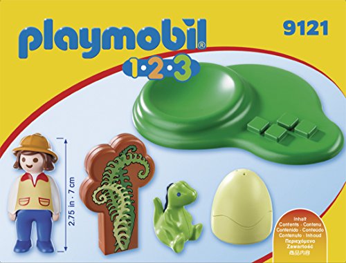 PLAYMOBIL 1.2.3- Huevo de Dinosaurio, única (9121)