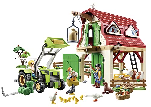 PLAYMOBIL - Country, Granja con cría de Animales pequeños, a Partir de 4 años