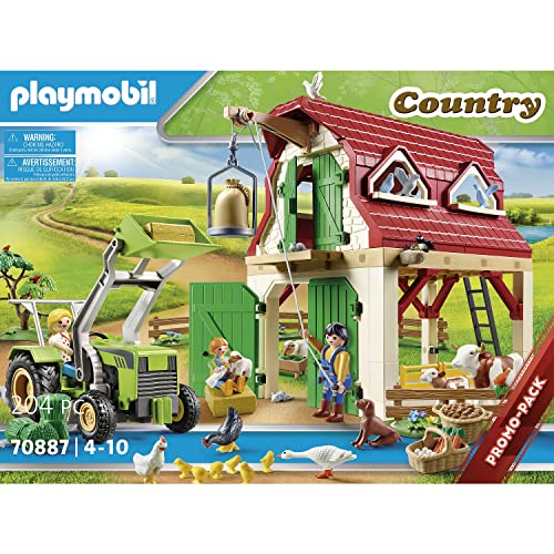 PLAYMOBIL - Country, Granja con cría de Animales pequeños, a Partir de 4 años