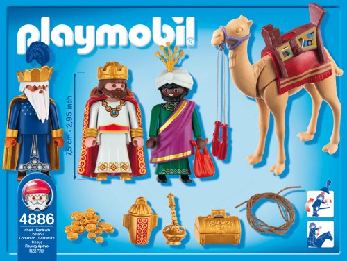 PLAYMOBIL - Reyes Magos, Figuras de Juguete (4886)