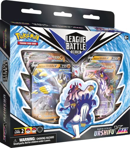 Pokémon Baraja de Combate de Liga Single Strike Urshifu / Rapid Strike Urshifu (uno al Azar), Juego de Cartas para 2 Jugadores a Partir de 6 años, más de 10 Minutos de Tiempo de Juego