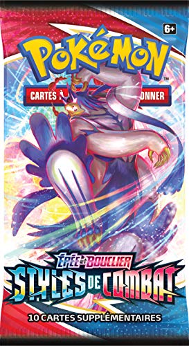 Pokemon Booster (Modelo Aleatorio) – Espada y Escudo Styles de Combate (EB05) – Juego de Mesa – Juego de Cartas coleccionables Multicolor