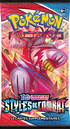 Pokemon Booster (Modelo Aleatorio) – Espada y Escudo Styles de Combate (EB05) – Juego de Mesa – Juego de Cartas coleccionables Multicolor