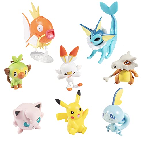 Pokemon Juego de 8 Figuras de Pokémon de 5 a 8 cm, con Licencia Oficial de Pokémon