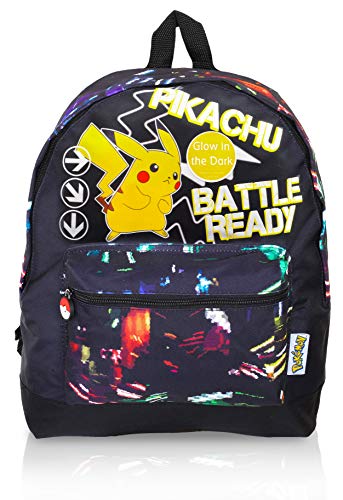 Pokemon Mochila Escolar para Niños, Mochilas Escolares con Pikachu, Regalos Originales Para Niño - Brilla en La Oscuridad