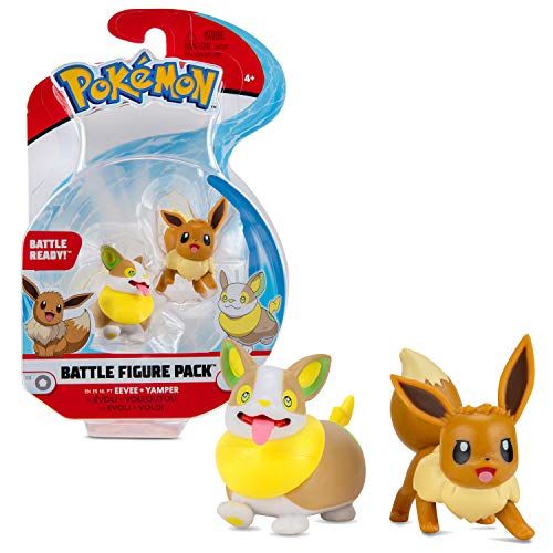 Pokémon – Pack de 2 Figuras de 5 cm – Evoli & Voltou