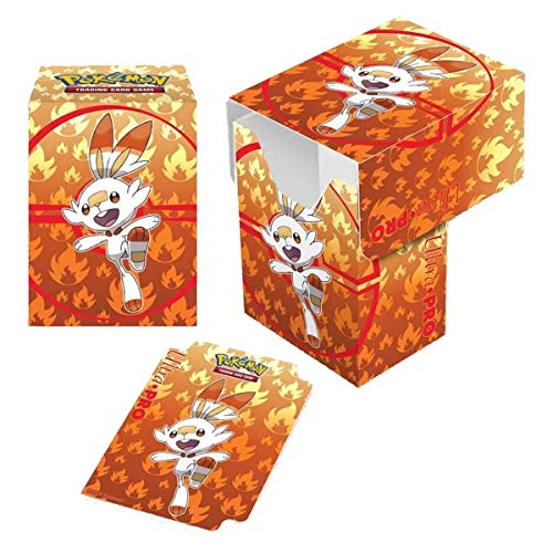 Pokemon-Ultra Pro – Caja de baraja de visión Completa Espada y Escudo Galar Starters Scorbunny 15359