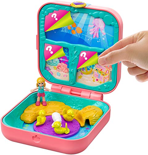 Polly Pocket Cofre Mundo Sorpresa Sirenas, Muñecas con Accesorios (Mattel GDK77) , color/modelo surtido