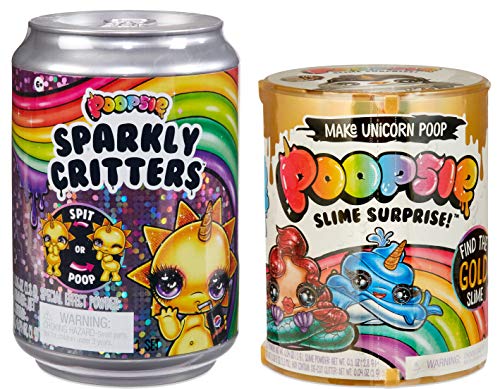 Poopsie Slime Surprise Unicorn Poop Pack Drop 2 Hacer Caca mágica de Unicornio y poopsie Sparkly Critters Poop or Spit