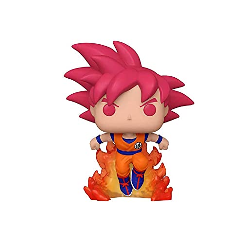 Pop Anime Dragon Ball Figura De Vinilo Juguetes # 827 Super Saiyan God Goku (Pelo Rojo) Figura De Acción Muñeca Juguetes Regalos para Niños Niños