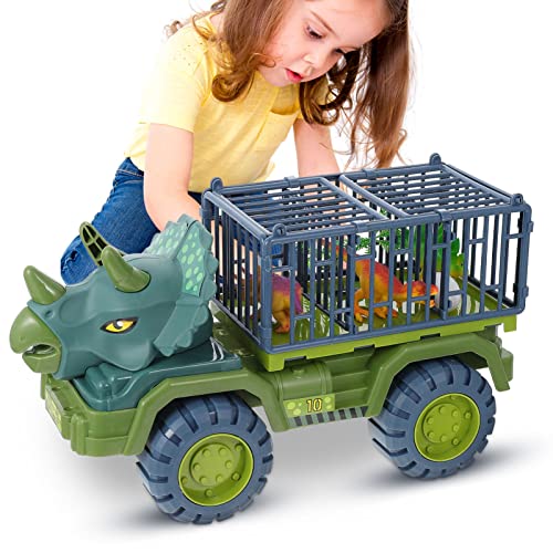 POPETPOP DNOSAUR Toy TUJE Tratar A Coches Juego de Juguetes Nuevo Modelo Dinosaurios Juguetes Vehículos Dino Cars Monster Trucks Dinosaur Juegos Juguetes Dino Huevos para Navidad Fiesta de