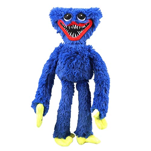 Poppy Playtime Huggy Wuggy Peluche de juguete Blue Monster Horror Christmas Stuffed Doll 15.7 in Cartoon Funny Poppys Playtime Peluche de peluche para niños y fanáticos Regalo (40 cm A)