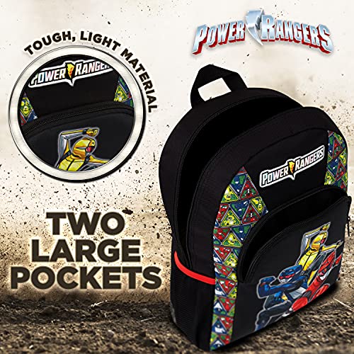 Power Rangers Mochila Escolar, Mochila Niño Beast Morphers, Mochila Infantil para Colegio Deporte Viajes, Regalos Para Niños y Adolescentes