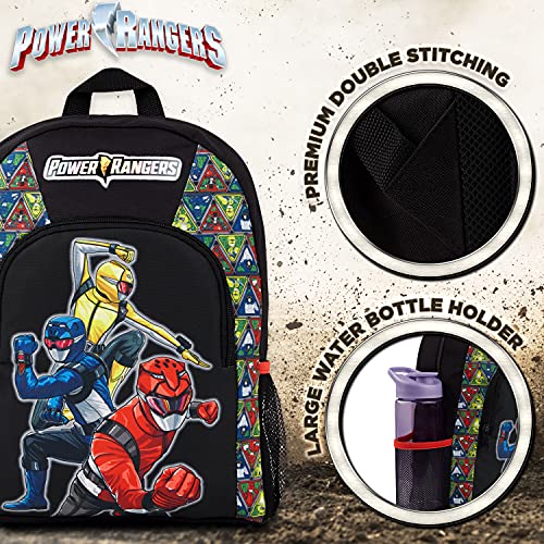 Power Rangers Mochila Escolar, Mochila Niño Beast Morphers, Mochila Infantil para Colegio Deporte Viajes, Regalos Para Niños y Adolescentes