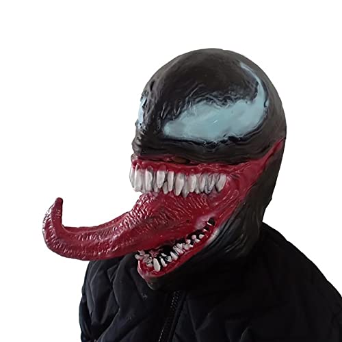 PRETAY Vengadores Máscara Cosplay Casco Venom Casco Los Vengadores Capucha Carnaval Tocado Rendimiento, Accesorios Cabeza Halloween Que Cubre La Cabeza, Disfraz De Película, Vestir