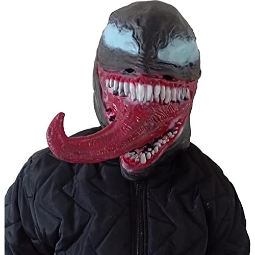 PRETAY Vengadores Máscara Cosplay Casco Venom Casco Los Vengadores Capucha Carnaval Tocado Rendimiento, Accesorios Cabeza Halloween Que Cubre La Cabeza, Disfraz De Película, Vestir