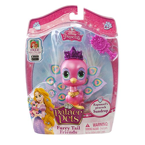 Princesa De Disney Pets Palace - Peludo Cola Amigos Muñeca - De Rapunzel Pavo Real, Sundrop