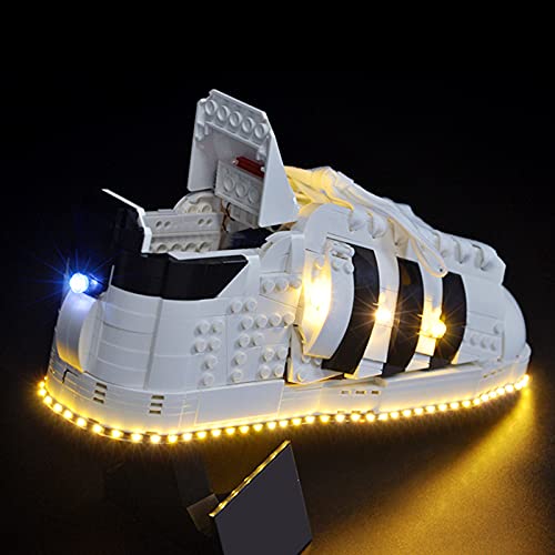 PROTOY Set de iluminación LED para Lego 10282 Adidas Originals Superstar - Juego de luces compatibles con Lego 10282 (sin juego de Lego) - Versión clásica