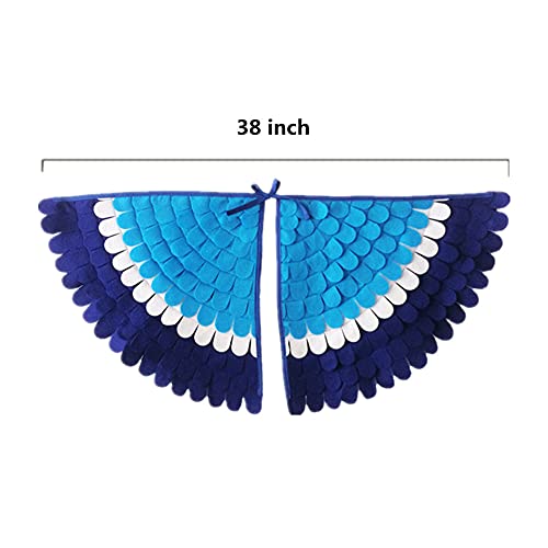 Proumhang 2 Piezas de Disfraz de alas de pájaro para niños de 3 a 8 años,Disfraz de búho de pájaro y Pavo Real,máscara de Ojo de Fieltro para niños y niñas y Conjunto de alas,Halloween,Estilo 4