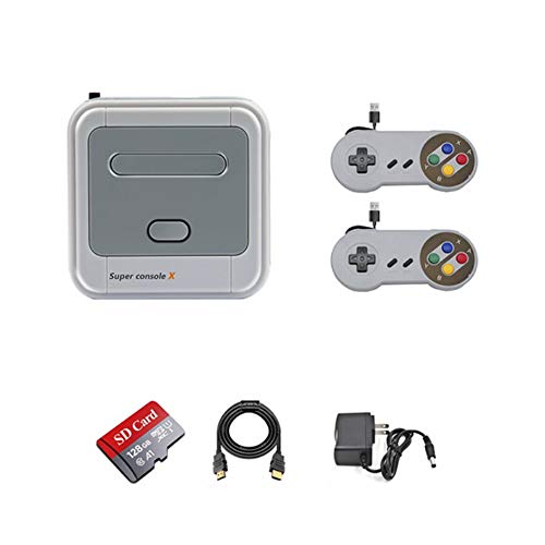 Q&N Consola De Videojuegos Arcade Retro Game Emulator Console Preinstalación 40000 Juegos HD 4K Salida HDMI 128G Mini Consola Portátil para Niños