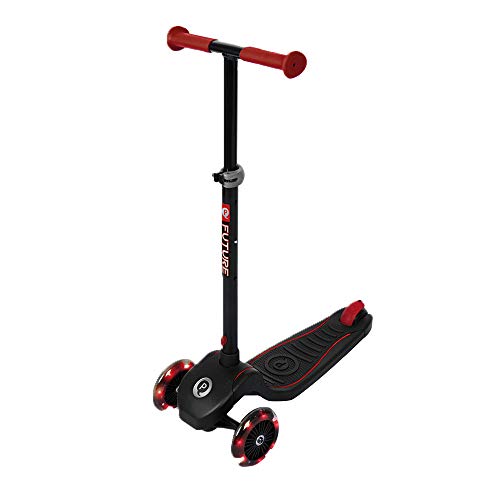 QPLAY Patinete Future Scooter Rojo Luces Led