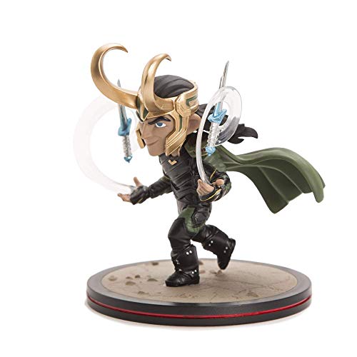 Quantum Mechanix - Figura Ragnarok Thor Loki Q-Fig Diorama, 7.6 x 7.6 x 8.9 cm (APR188967)