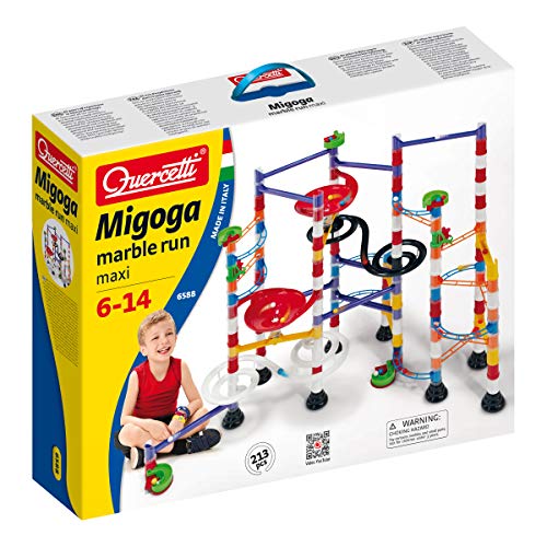 Quercetti 6588 - Marble Run, pista para bolas de 213 piezas