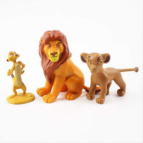 QWYU 12 unids/set de dibujos animados El León Guardia Rey Figuras Kion Simba Bunga Beshte Fuli Ono Figura de Acción Juguetes Regalo Para Niños