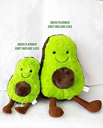 RAINBEAN Juguete de Peluche de Aguacate con pie, muñeco de Peluche para Regalo de cumpleaños de San Valentín y decoración del hogar, Lindo cojín cómodo para niños, Amigos y Familiares, 7.87Inch/ 20cm