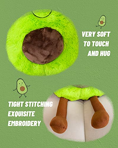 RAINBEAN Juguete de Peluche de Aguacate con pie, muñeco de Peluche para Regalo de cumpleaños de San Valentín y decoración del hogar, Lindo cojín cómodo para niños, Amigos y Familiares, 7.87Inch/ 20cm