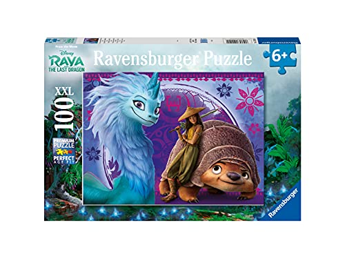 Ravensburger- Disney and The Last Raya & The Raya y el último dragón, Rompecabezas de 100 Piezas Extra Grandes para niños a Partir de 6 años (12920)