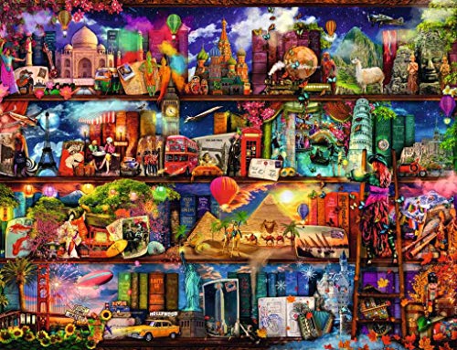 Ravensburger Puzzle 2000 Piezas, El Mundo de los Libros, Jigsaw Puzzle, Puzzle para Adultos, Rompecabezas Ravensburger de óptima calidad