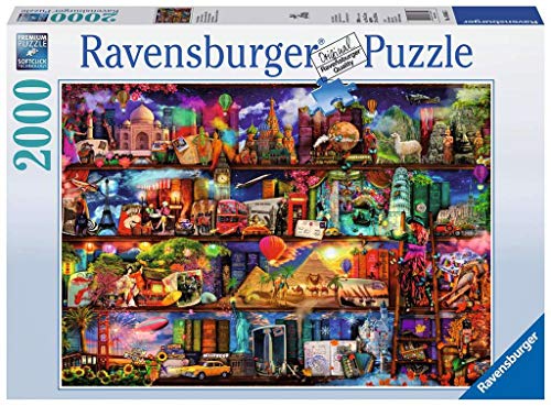 Ravensburger Puzzle 2000 Piezas, El Mundo de los Libros, Jigsaw Puzzle, Puzzle para Adultos, Rompecabezas Ravensburger de óptima calidad