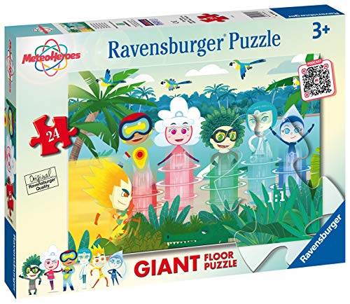 Ravensburger Puzzle, Meteo Hereos, Puzzle Giant de 24 Piezas, Puzzles para Niños, Edad Recomendada 3+, Rompecabeza de Calidad