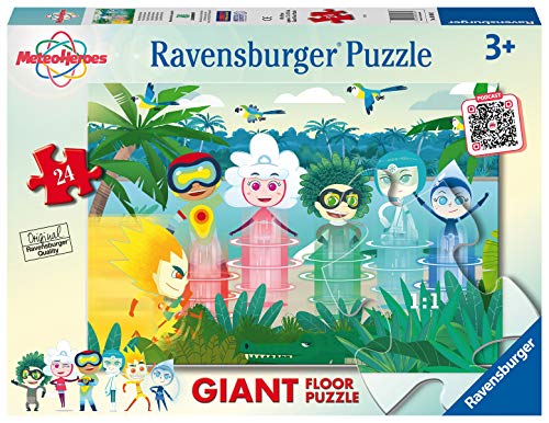 Ravensburger Puzzle, Meteo Hereos, Puzzle Giant de 24 Piezas, Puzzles para Niños, Edad Recomendada 3+, Rompecabeza de Calidad