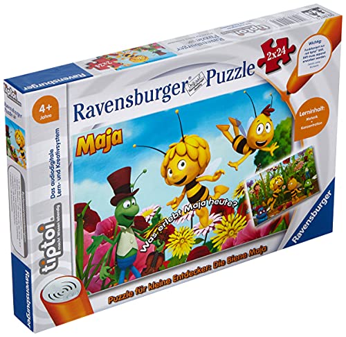 Ravensburger Spieleverlag La Abeja Maya Puzzle para niños, 2 x 24 Piezas, 00047