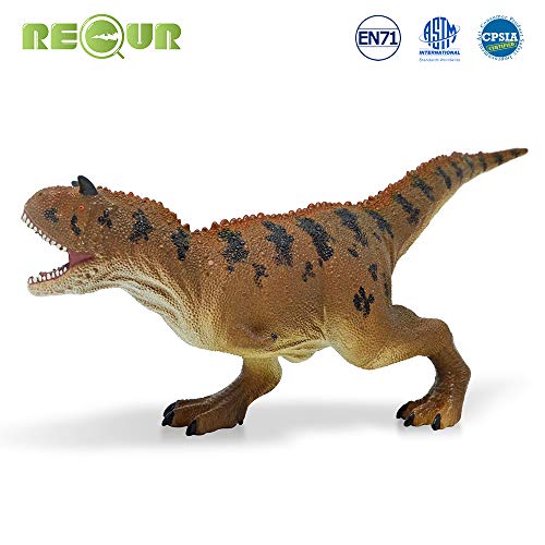 RECUR Carnotaurus jurásicos Dinosaurio Juguetes de acción Modelo de plástico 12.4 Pulgadas Coleccionables o Regalos creativos para niños Juguetes Juguete para niños