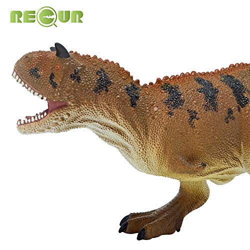 RECUR Carnotaurus jurásicos Dinosaurio Juguetes de acción Modelo de plástico 12.4 Pulgadas Coleccionables o Regalos creativos para niños Juguetes Juguete para niños