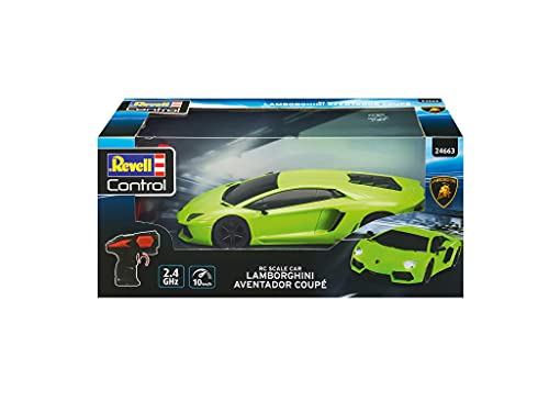 Revell Control- Revell Escala RC Lamborghini Aventador, 1:24, Coche teledirigido de 19,9 cm, Color Verde (24663)