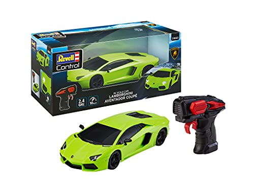 Revell Control- Revell Escala RC Lamborghini Aventador, 1:24, Coche teledirigido de 19,9 cm, Color Verde (24663)